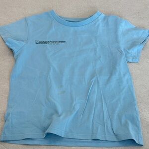 Pangaia Light Blue Kids Short Sleeve Tee
